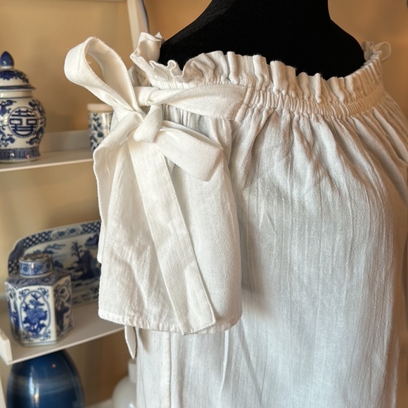 NOISY MAY off shoulder white top size large - Picture 3 of 9